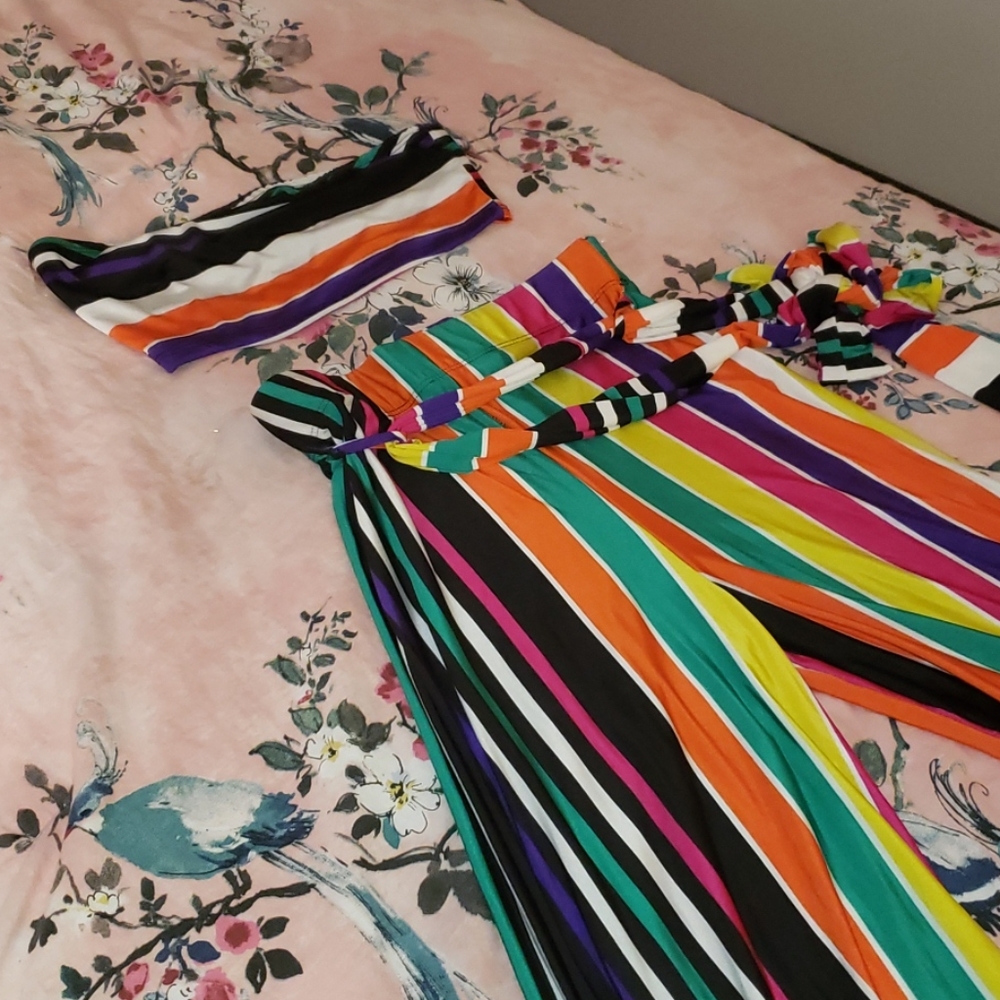 Two Piece Pants Set Multi Colored - image 2